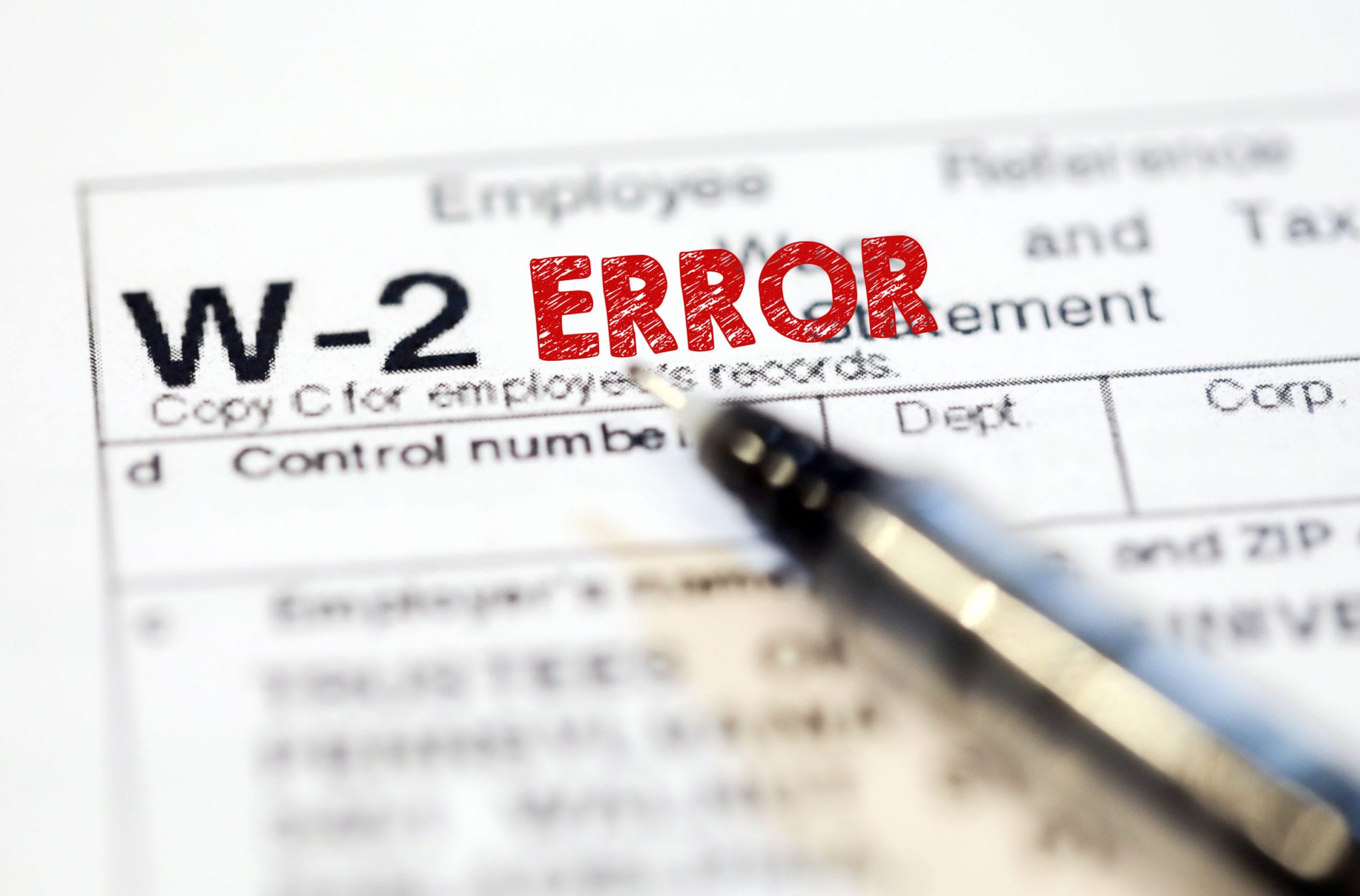 Sending CO W2s with Errors Isn't Tax Evasion, Not Correcting Them Is