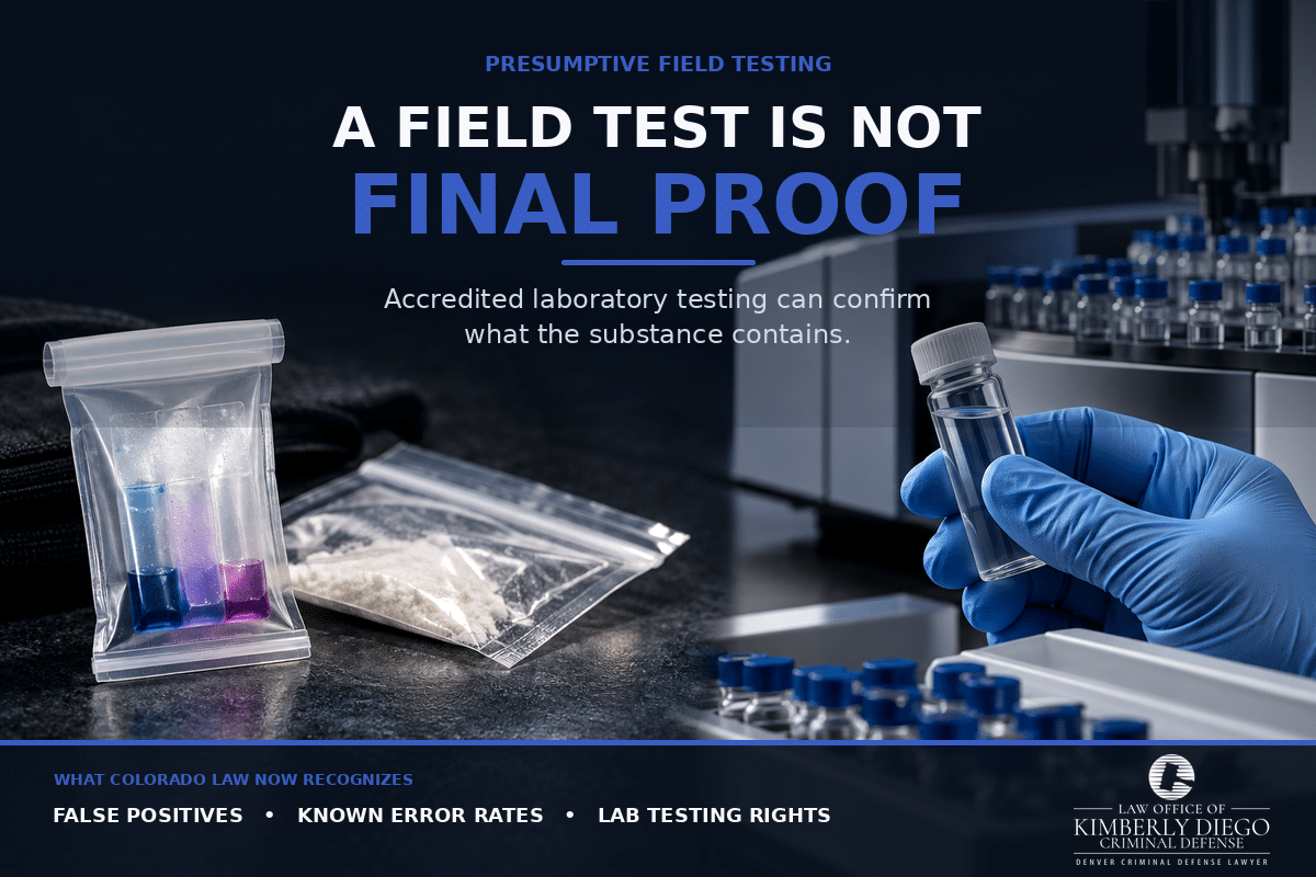 Presumptive field drug test compared with accredited laboratory testing in Colorado